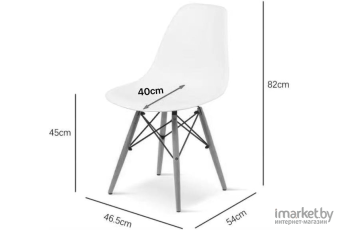 Комплект стульев Loftyhome Acacia White 2 шт [VC1001W-W-2]