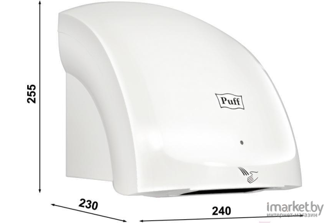 Сушилка для рук, волос Puff 8817 белый
