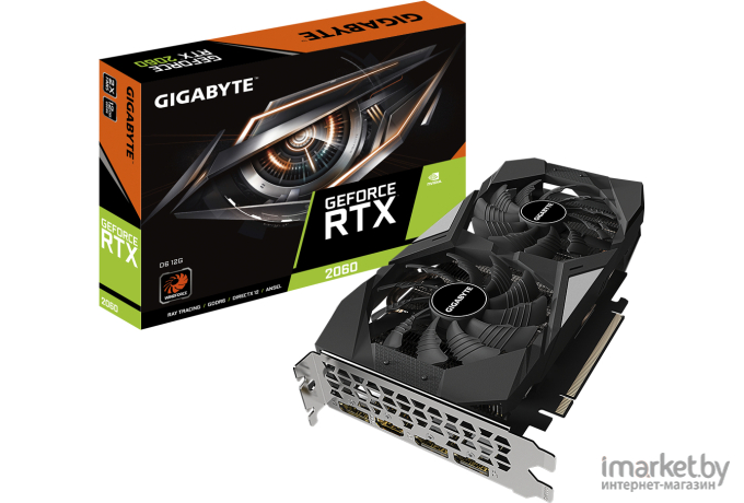 Видеокарта Gigabyte nVidia GeForce RTX 2060 12GB [GV-N2060D6-12GD 1.0]