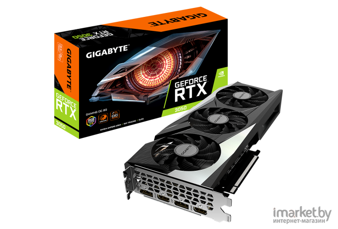 Видеокарта Gigabyte nVidia GeForce RTX 3050 8G [GV-N3050GAMING OC-8GD]