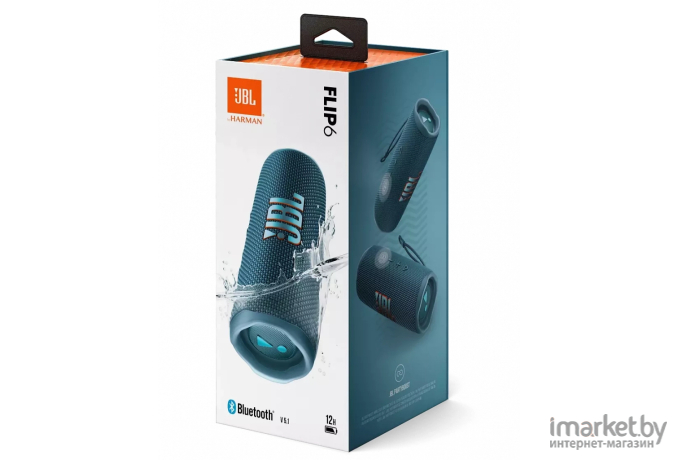 Портативная акустика JBL Flip 6 Blue [JBLFLIP6BLU]