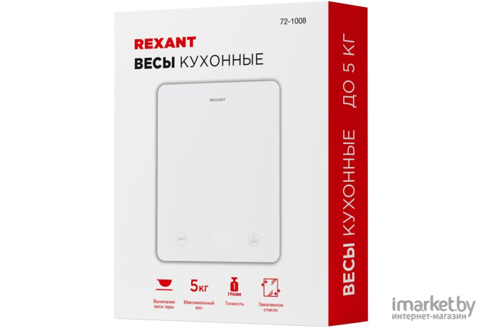 Кухонные весы Rexant 72-1008 белый