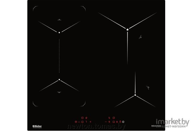 Варочная панель Backer BIH604-1T-S4 Black