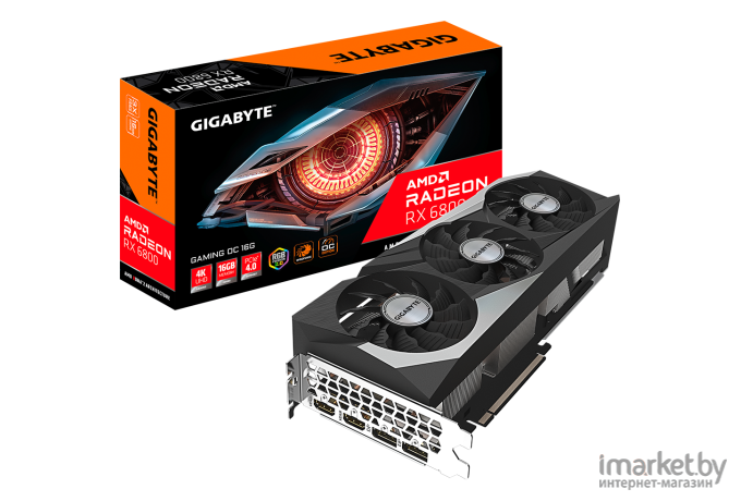 Видеокарта Gigabyte PCIE16 RX6800 16GB [GV-R68GAMING OC-16GD]