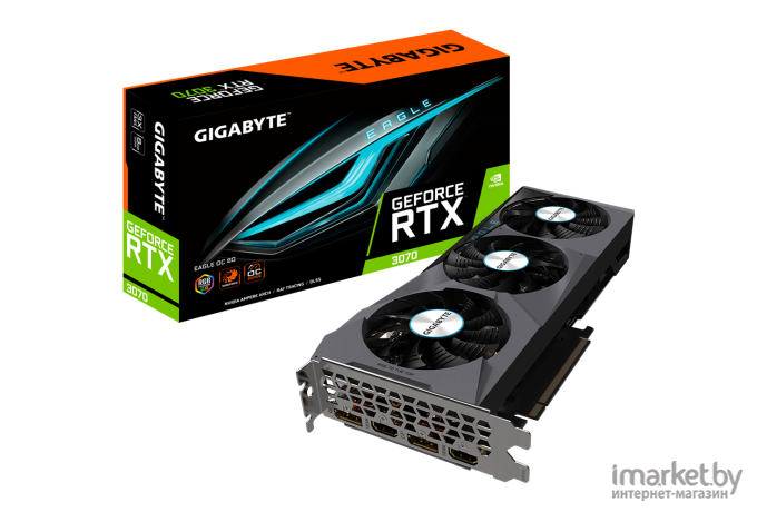 Видеокарта Gigabyte PCIE16 RTX3070 8GB LHR [GV-N3070EAGLE OC-8GD 2.0]