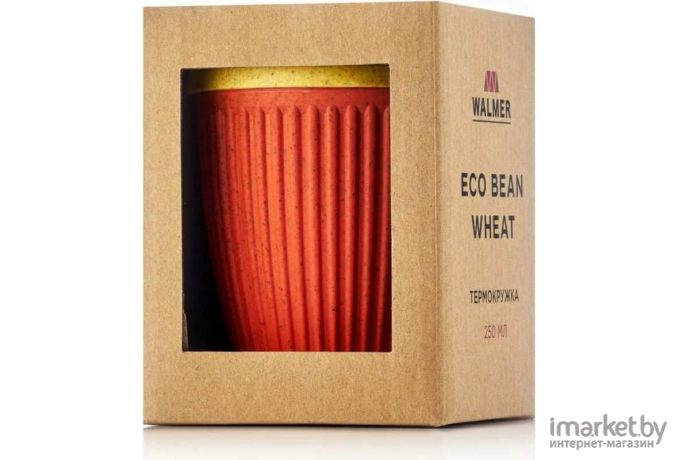 Термокружка Walmer Eco Bean 250 мл красный/жёлтый (W24201808)