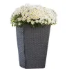 Кашпо Keter Medium Rattan Planter 55л графит [228974]