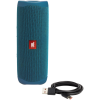 Портативная акустика JBL Flip 5 Eco Blue [JBLFLIP5ECOBLU]