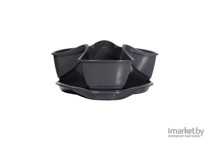 Горшок Prosperplast Flower pot Coubi графит [DKN3001-426U]