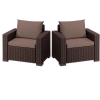 Комплект садовой мебели Keter California 2 chairs коричневый [231639]