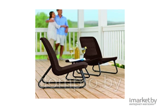 Комплект садовой мебели Keter Rio Patio set коричневый [211426]