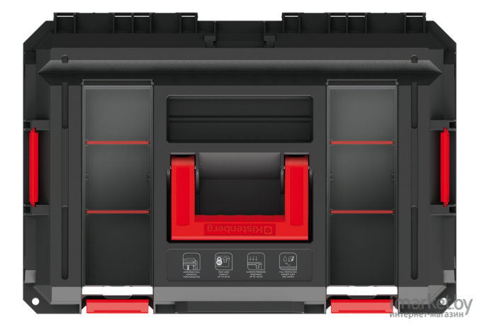 Ящик для инструментов Kistenberg TOOL BOX Log X BLOCK черный [KXB604030F-S411]