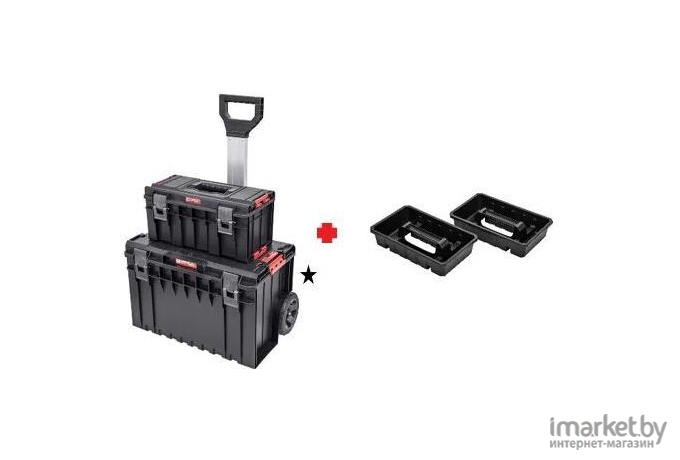 Ящик для инструментов Qbrick System ONE Cart + PRO 500 Basic + 2x ONE Tray черный [Z255741PG001]