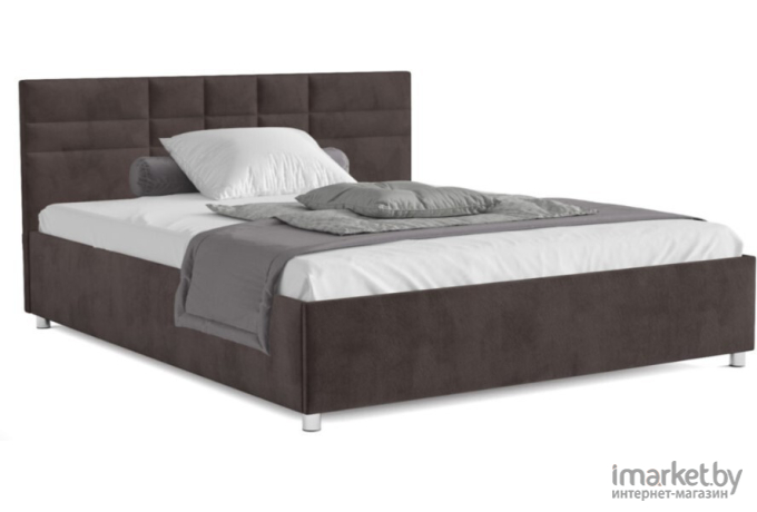 Кровать Mebel-Ars Нью-Йорк кордрой 160 коричневый