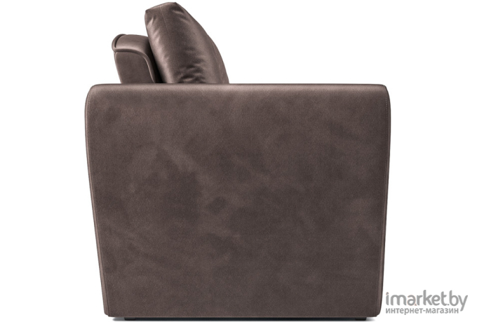 Кресло-кровать Mebel-Ars Квартет бархат серо-шоколадный