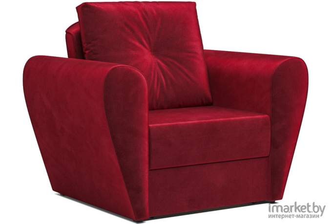 Кресло-кровать Mebel-Ars Квартет бархат красный