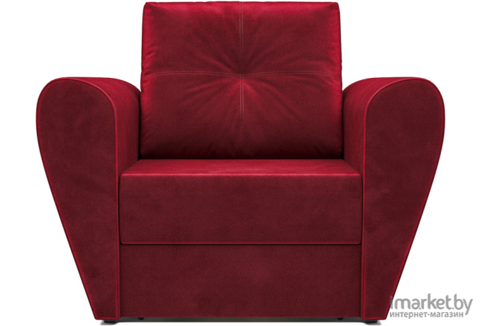 Кресло-кровать Mebel-Ars Квартет бархат красный