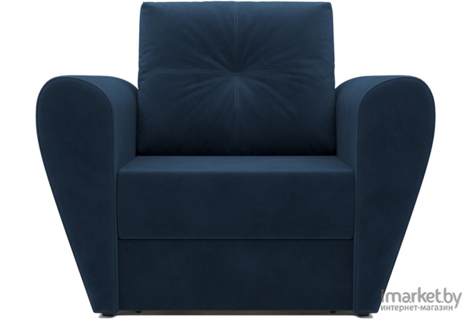 Кресло-кровать Mebel-Ars Квартет Luna 034 темно-синий