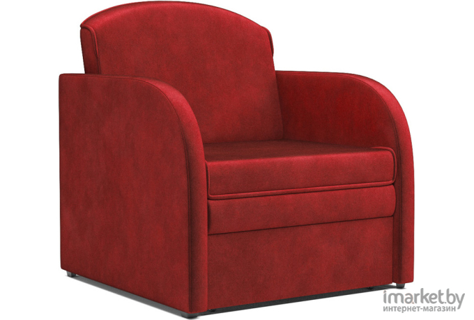 Кресло-кровать Mebel-Ars Малютка бархат красный