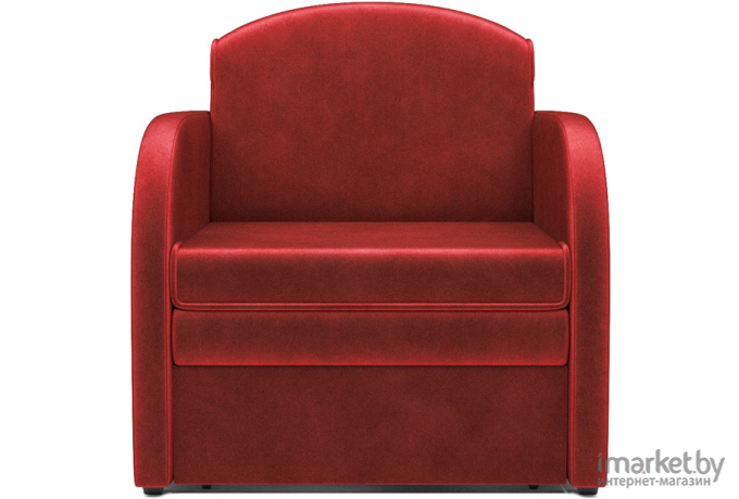 Кресло-кровать Mebel-Ars Малютка бархат красный