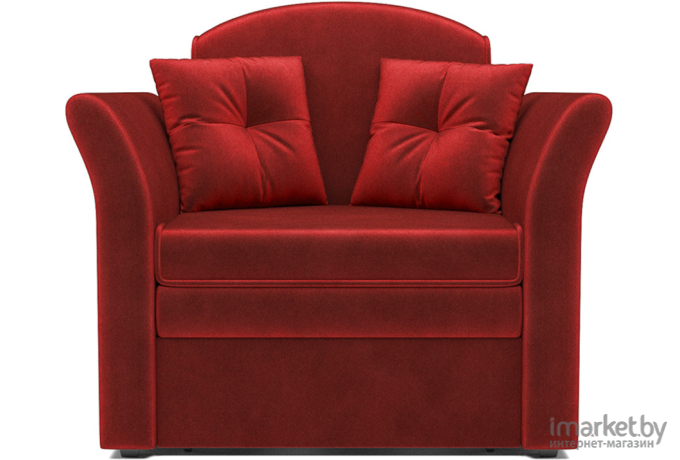 Кресло-кровать Mebel-Ars Малютка №2 бархат красный