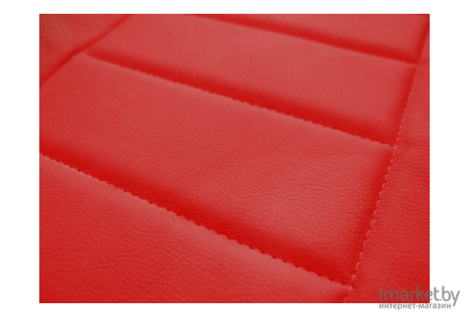 Бескаркасное кресло byROOM Капля экокожа/декоративная отделка серый/красный