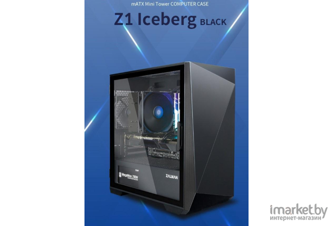 Корпус для компьютера Zalman Z1 Iceberg без БП Black