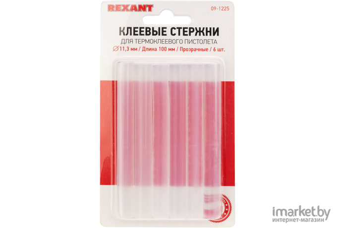 Клеевые стержни Rexant O=11мм 100мм прозрачный [09-1225]