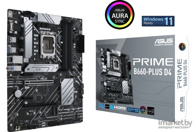 Материнская плата ASUS Prime B660-Plus D4 [90MB18X0-M0EAY0]