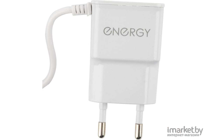 Сетевое зарядное устройство Energy ET-13 с кабелем micro-USB белый [100296]