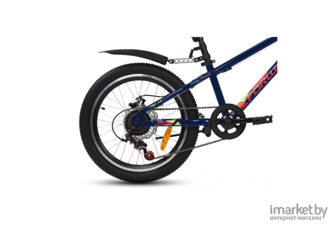 Велосипед Forward Unit 20 3.2 Disc 10.5 2022 темно-синий/красный [RBK22FW20832]