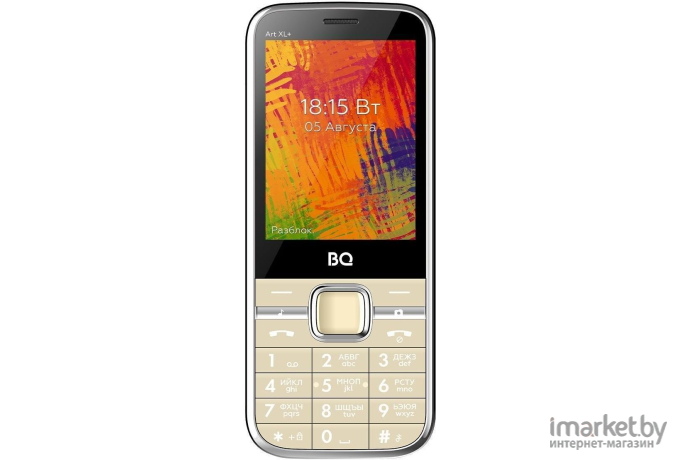 Мобильный телефон BQ-Mobile 2838 Art XL+ Gold [2838 Art XL+ Gold]