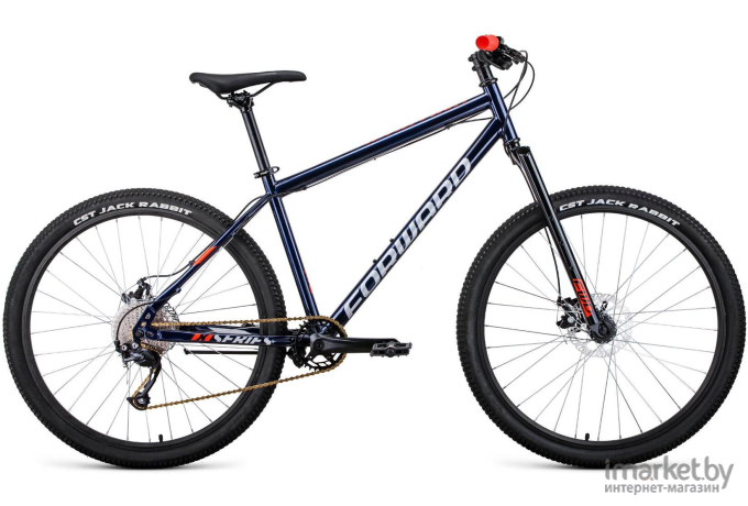 Велосипед Forward Sporting 27,5 X D 2022 19 темно-синий/красный [RBK22FW27889]