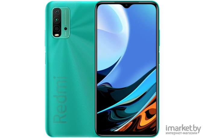 Мобильный телефон Xiaomi Redmi 9T 4GB/128GB с NFC Ocean Green [Redmi 9T 4GB/128GB с NFC Ocean Green]