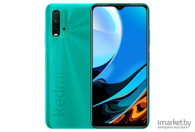 Мобильный телефон Xiaomi Redmi 9T 4GB/128GB с NFC Ocean Green [Redmi 9T 4GB/128GB с NFC Ocean Green]