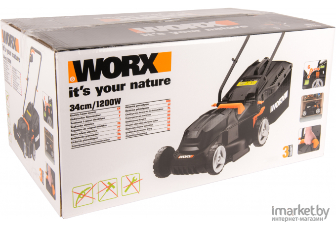 Газонокосилка Worx WG713E