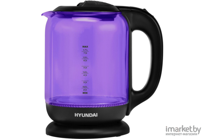 Электрочайник Hyundai HYK-G5809 фиолетовый/черный