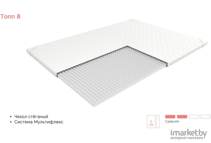Наматрасник EOS Топп 8 100x200 бязь