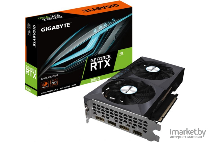 Видеокарта Gigabyte NVidia GeForce RTX 3050 8G [GV-N3050EAGLE OC-8GD]