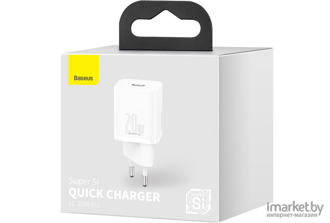 Сетевое зарядное устройство Baseus CCSP020102 Super Si Quick Charger белый [CCSP020102]