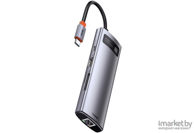 USB-хаб Baseus CAHUB-CV0G Gray