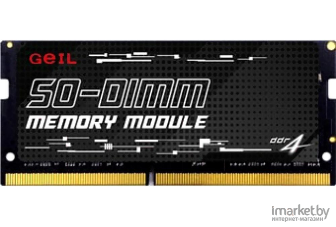 Оперативная память GeIL DDR4 8GB 3200MHz SODIMM CL22 [GS48GB3200C22SC]