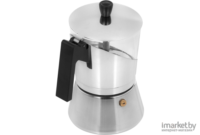 Гейзерная кофеварка Italco Cristallo Induction 0.3л нерж.сталь серебристый [255600/HDM]