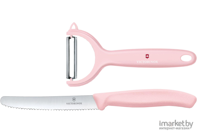 Кухонный нож Victorinox Swiss Classic 2 шт+ овощечистка розовый [6.7116.23L52]