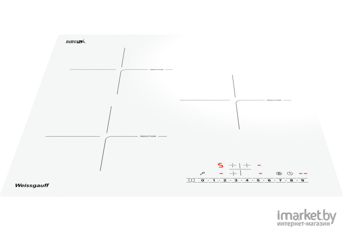 Варочная панель Weissgauff HI 430 WSC белый [429039]