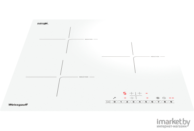 Варочная панель Weissgauff HI 430 WSC белый [429039]