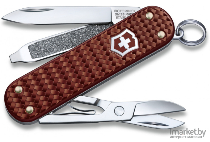 Туристический нож Victorinox перочинный Classic Precious Alox 58мм 5 функц. коричневый [0.6221.4011G]