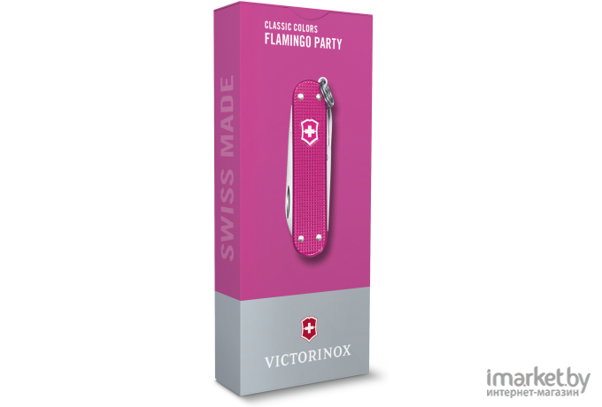 Туристический нож Victorinox перочинный Classic Flamingo Party 58мм 7функц. [0.6221.251G]
