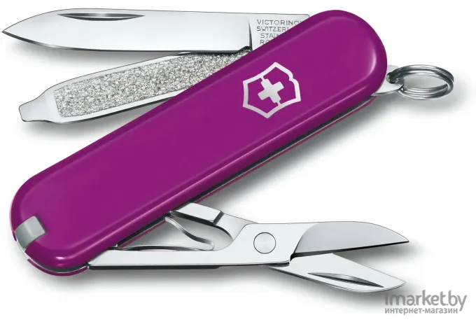 Туристический нож Victorinox перочинный Classic Tasty Grape 58мм 7функц. [0.6223.52B1]