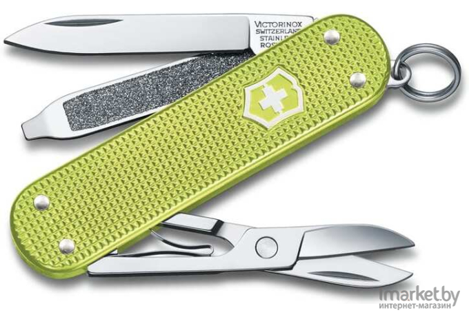 Туристический нож Victorinox перочинный Classic Lime Twist 58мм 7функц. [0.6221.241G]